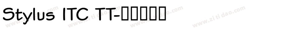 Stylus ITC TT字体转换